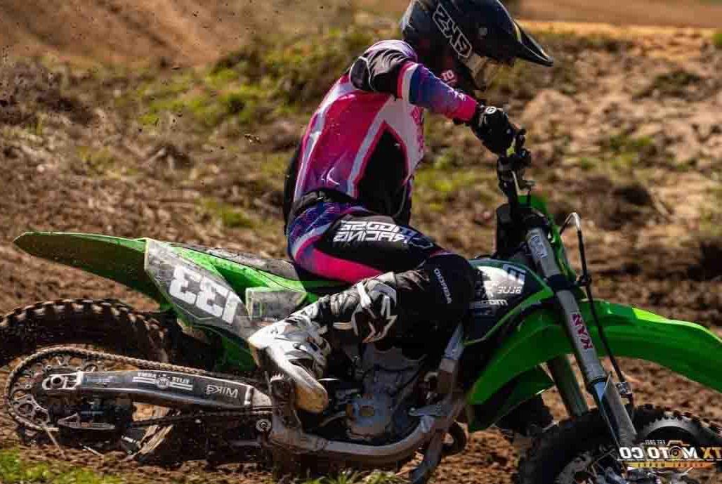 Colorado Connections Academy student Maddox on his motorcycle bike during a competition. 